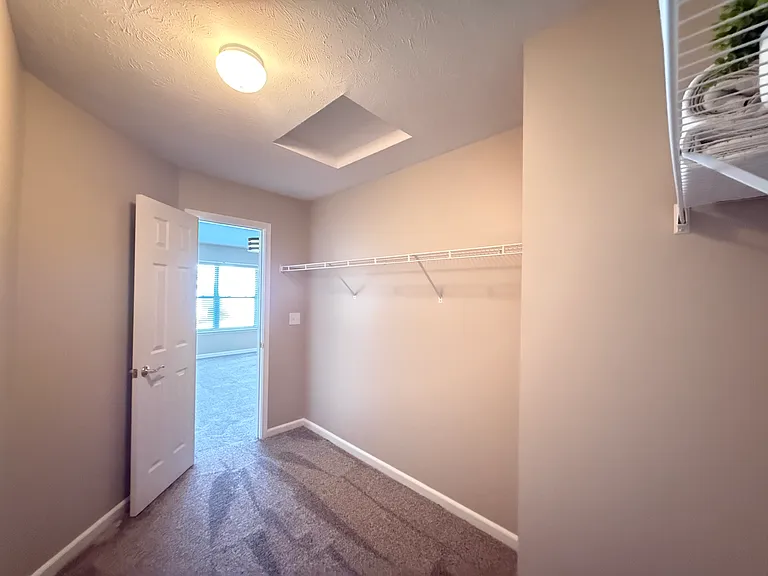 Spacious Master Bedroom Closet.