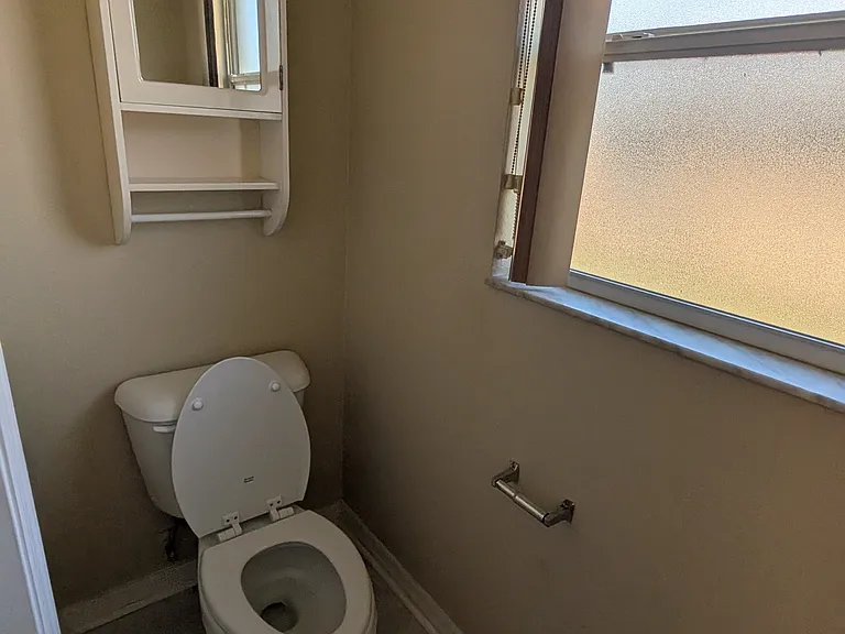 separate toilet in master