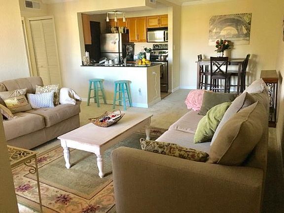 living area open to kitchen