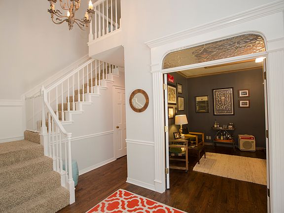 Two-story front entry.