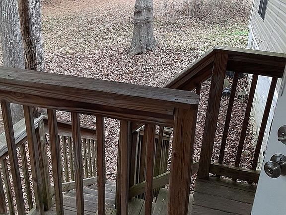Stairs on back deck