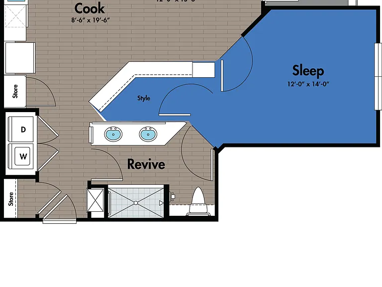 A4 floor plan Azure City Living