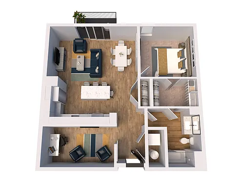 Floor plan B7-Den