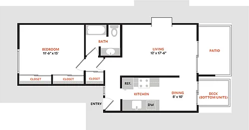 Floor plan Plan 1B
