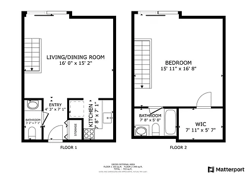 Floor plan 1 bedroom