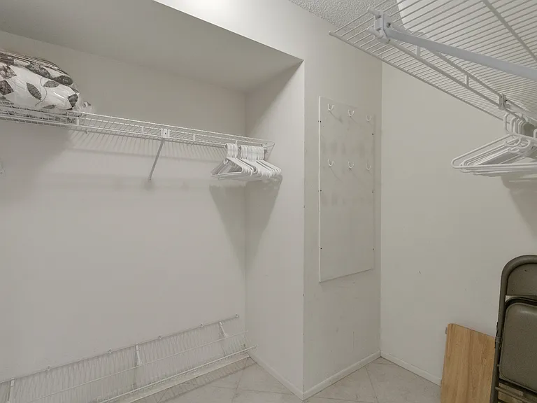 Huge walk-in primary closet