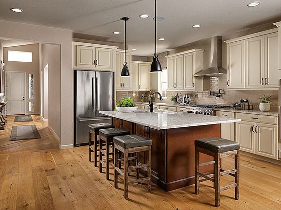 Example of Residence 4022 Kitchen and Entry- Colors and finishes will vary on actual home.