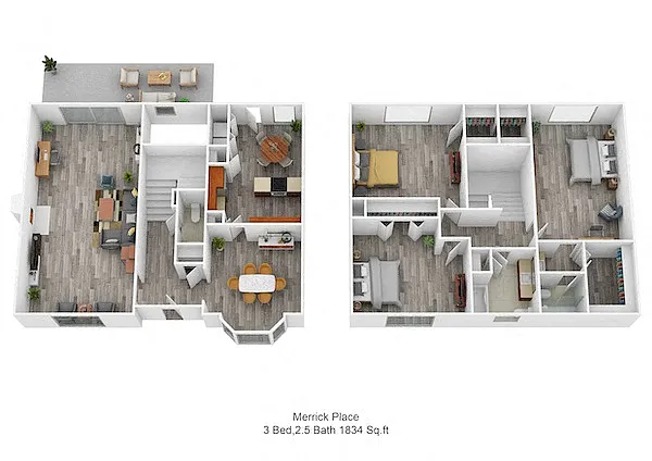 Floor plan The Woodford Townhome