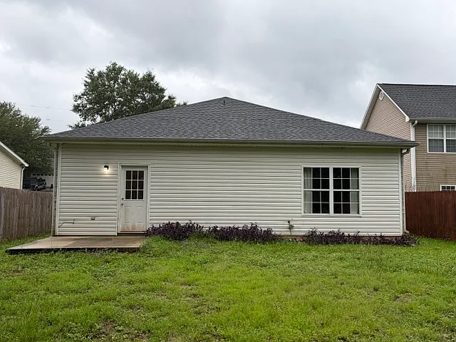 Rear of house with patio