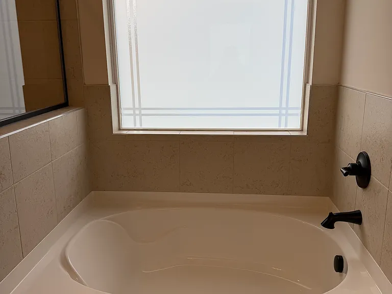 Master bathroom garden tub