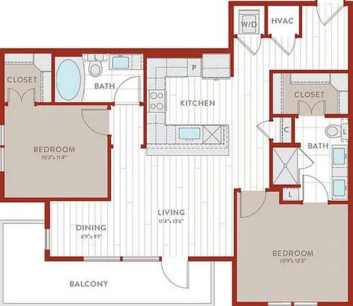 Floor plan B3