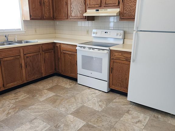 Kitchen with new vinyl flooring