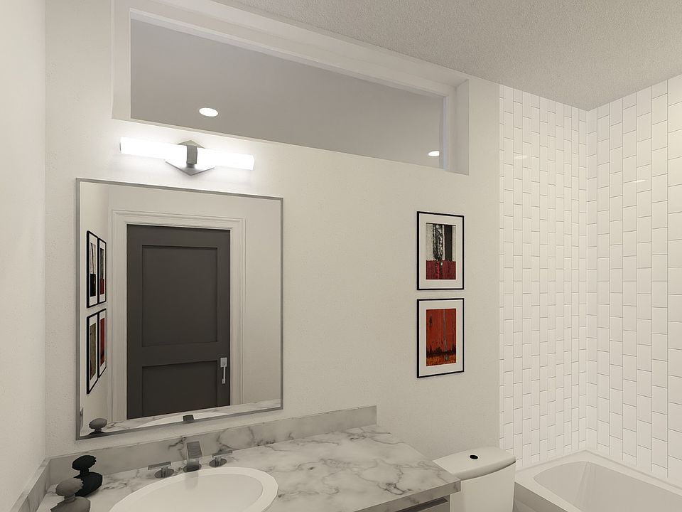 One Bedroom - Bathroom Rendering