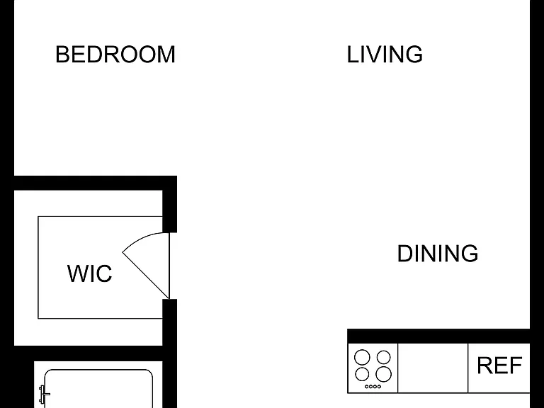West | Studio Floorplan West | Studio Floorplan
