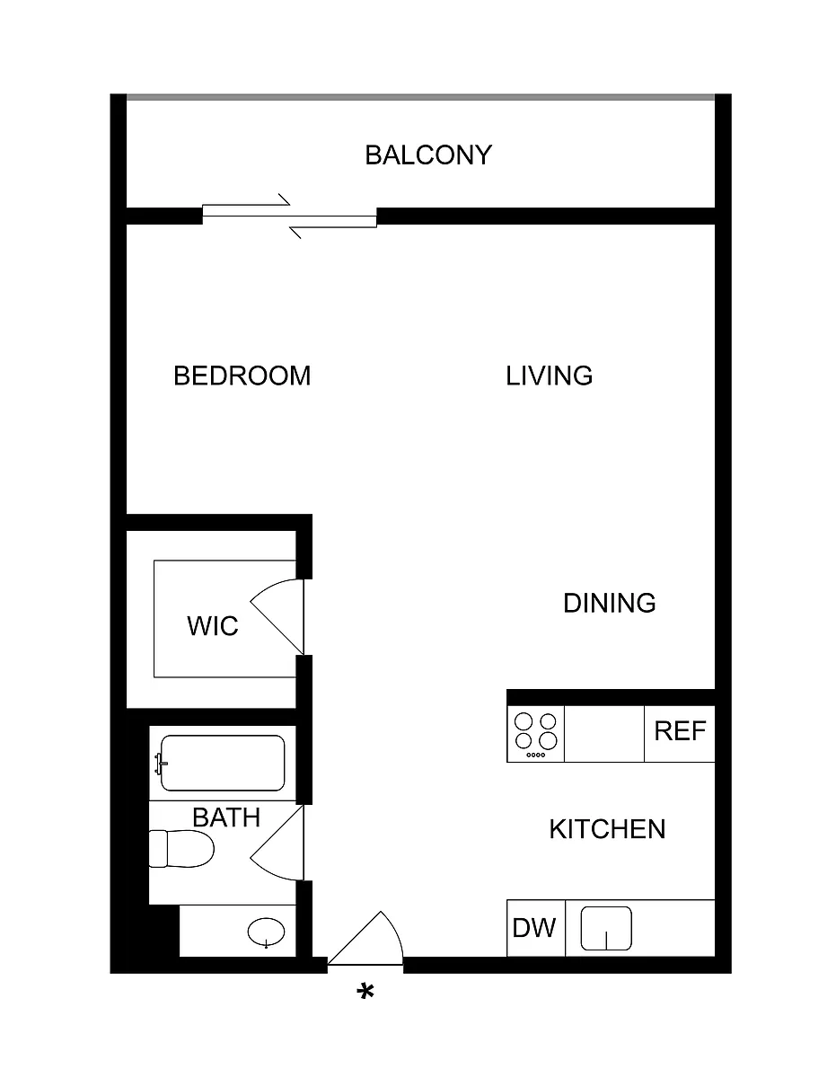 Floor plan Studio