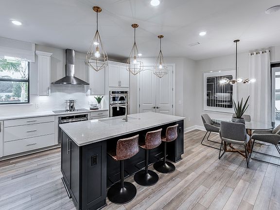 Spacious kitchen with stainless steel appliances