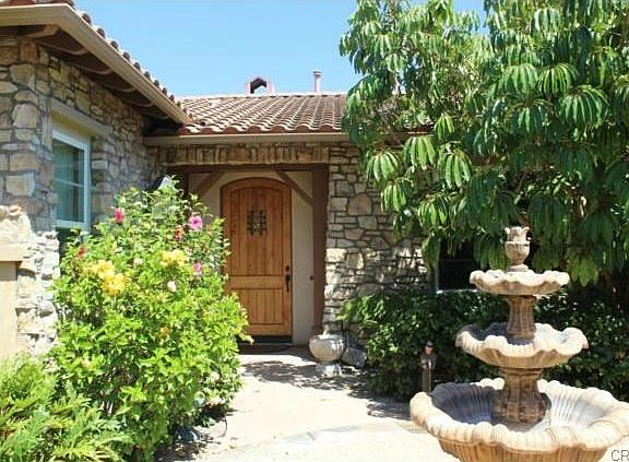 Front entrance through garden