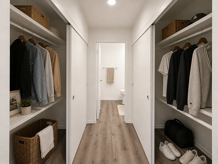 Double Sided Closet