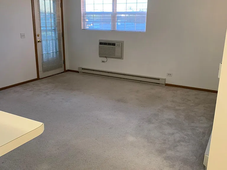 Family room with ceiling fan