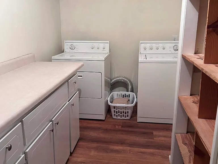 laundry room- on main floor

enter from Garage or hallway by kitchen