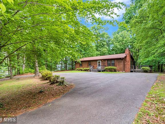 Paved circular driveway