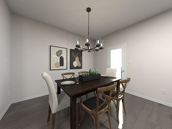 Enjoy your morning coffee at the stunning dining room table.