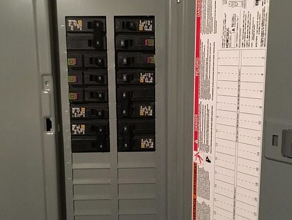 New within the last year 200 amp electrical panel