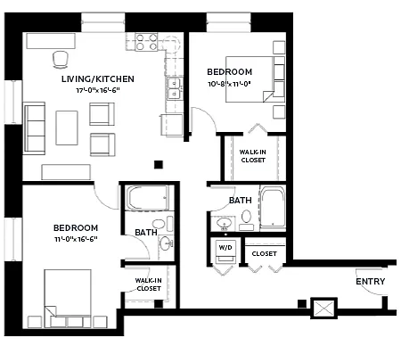 Floor plan Lofts | Timber 7