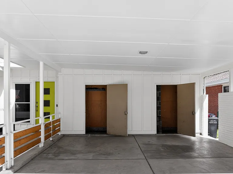 front with storage closets