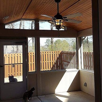 Custom screened porch