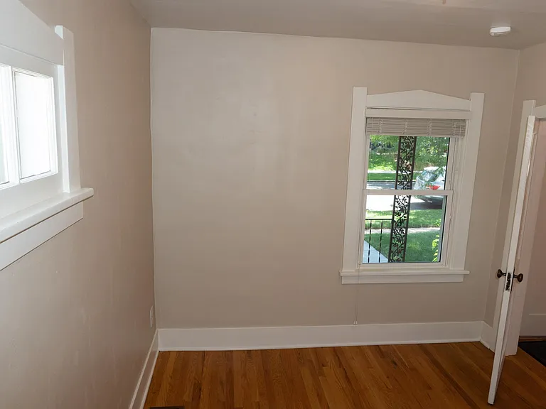 Front bedroom looking towards the front of the house.