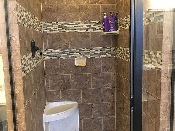 Master shower