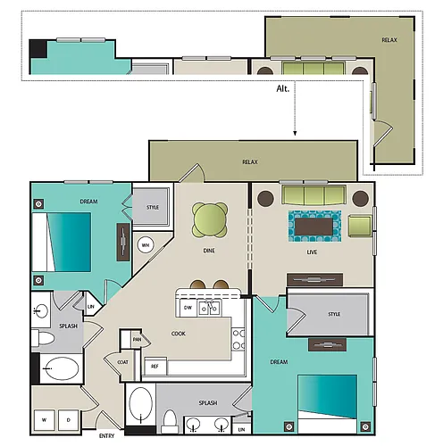 Floor plan B5B