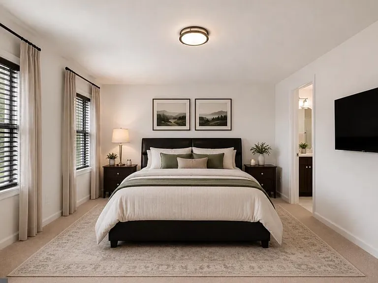 Master bedroom with ensuite bath