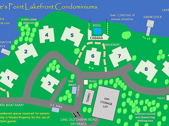 Map of Spences Point