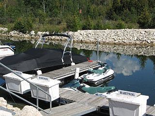 Boat slip in private marina