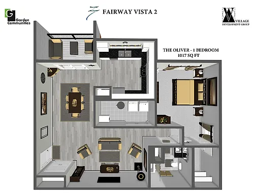 Floor plan Fairway Vista II - The Oliver