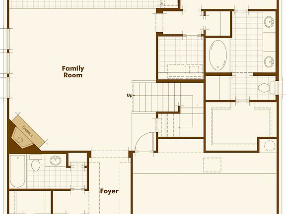Optional Fireplace @ Family Room