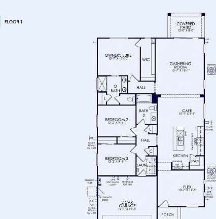 Hewitt II Floor Plan, Quick Move-In Home, Floor 1