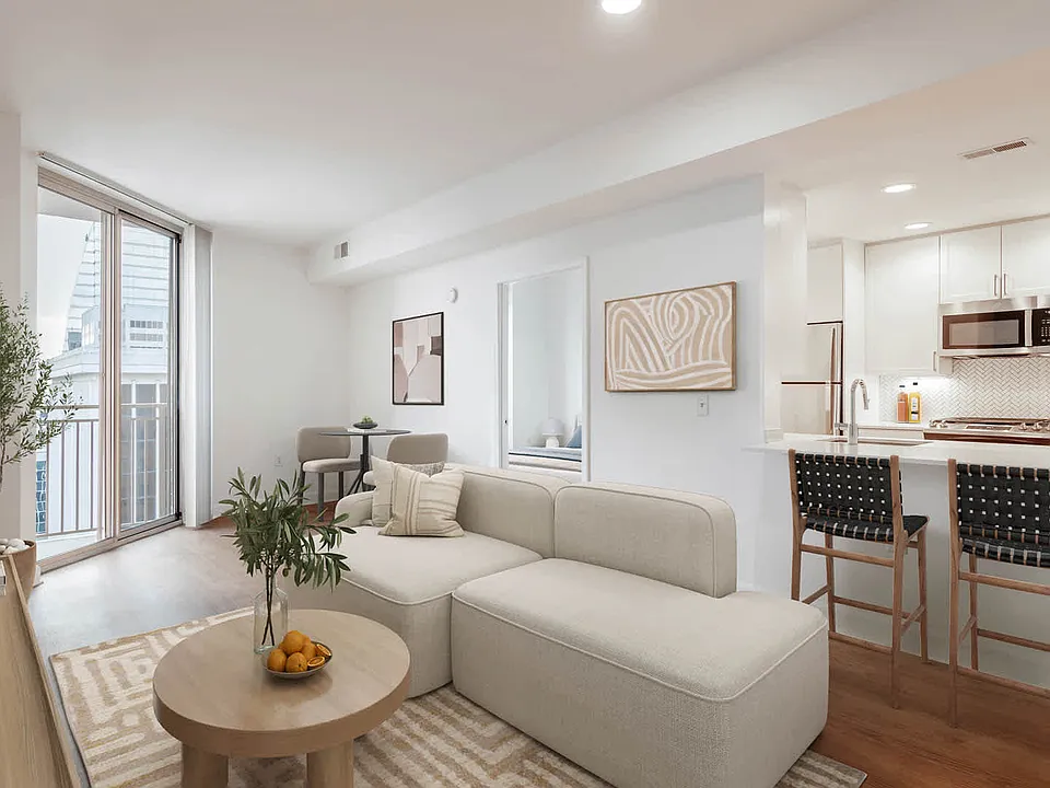 Living Room with Hard Surface Flooring