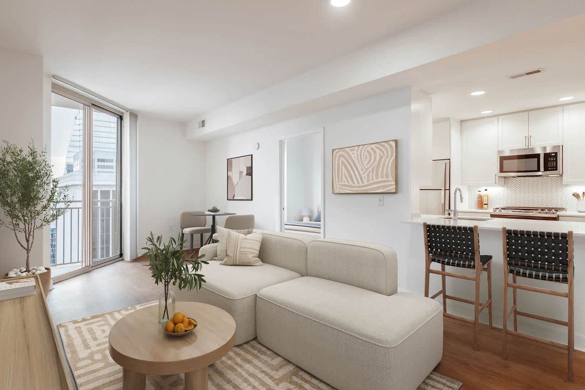 Living Room with Hard Surface Flooring