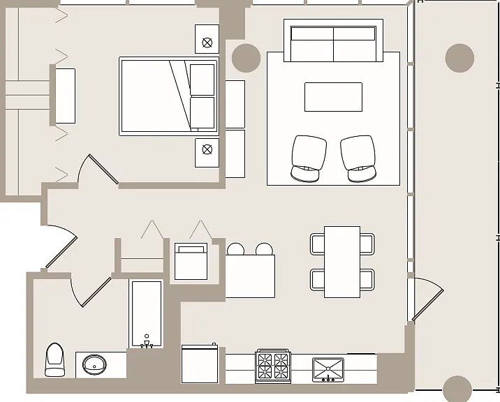 1 Bed/1 Bath - 769 sq ft