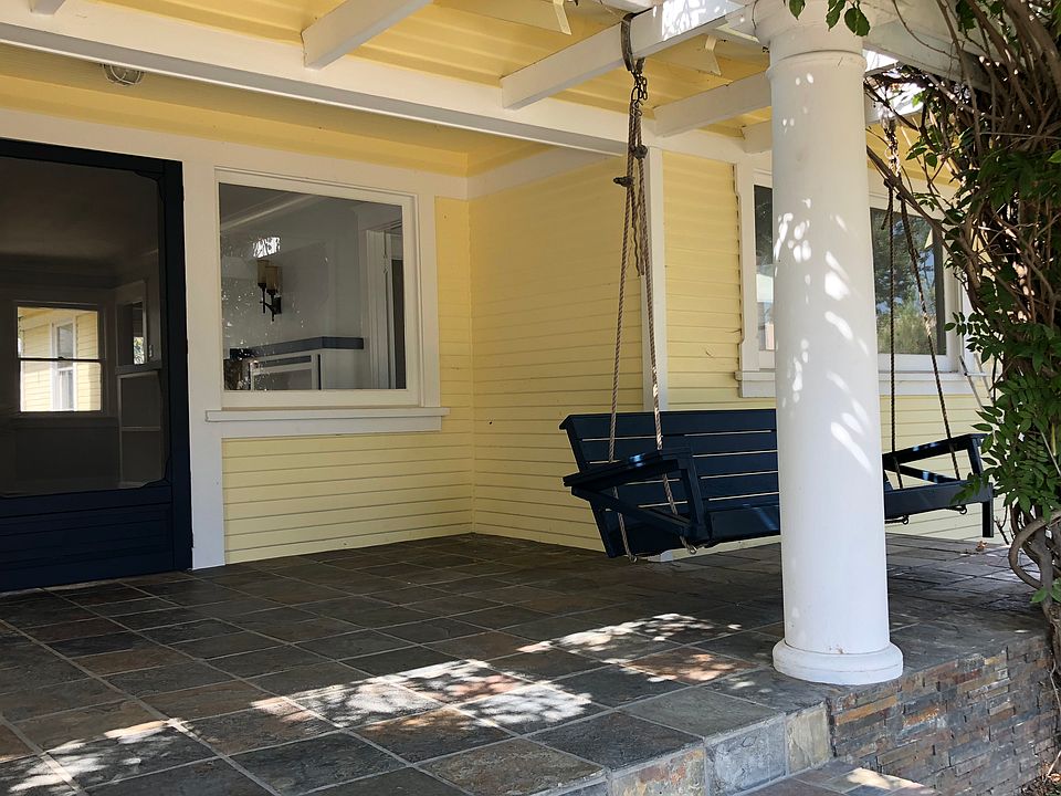 Large front porch with swing