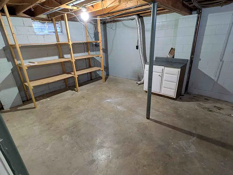Basement Unfinished Storage Area