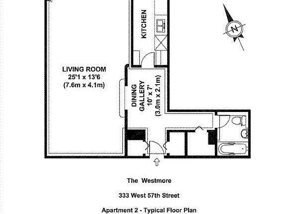 2nd image of 333 W 57th St APT 702