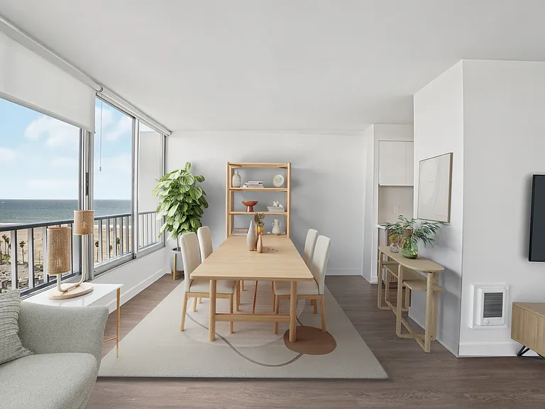 Spacious living and dining room