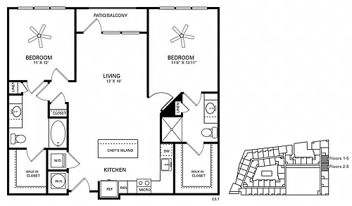 Floor plan Hinton