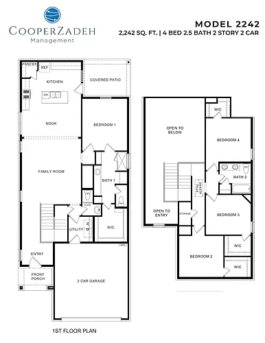 Floor plan 4 Bed 3 Bath