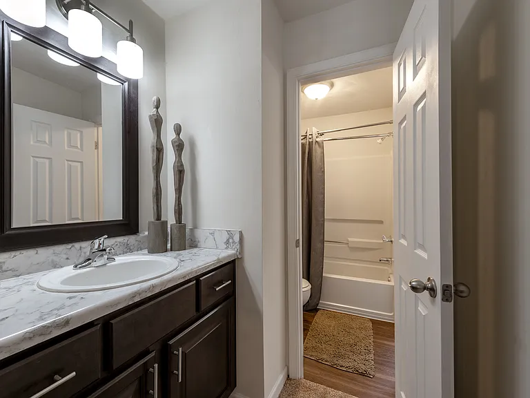 Full bathroom with bathtub
