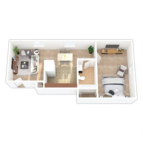 Floor plan One Bedroom